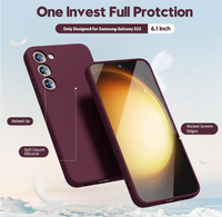 Silicone Case for Samsung Galaxy S23+ - Burgundy