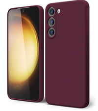 Silicone Case for Samsung Galaxy S22 - Burgundy