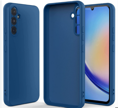 Silicone Case for Samsung Galaxy A24 - Blue