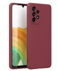 Silicone Case for Samsung Galaxy A33 5G - Burgundy