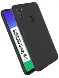 Silicone Case for Samsung Galaxy M11 - Black