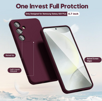 Silicone Case for Samsung Galaxy S24+ - Burgundy