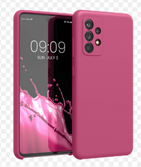 Silicone Case for Samsung Galaxy A72 - Burgundy