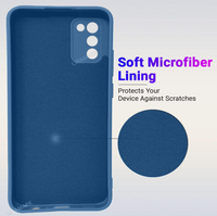 Silicone Case for Samsung Galaxy A02s - Blue