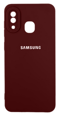 Silicone Case for Samsung Galaxy A20 - Burgundy