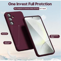 Silicone Case for Samsung Galaxy S24 - Burgundy