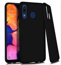 Silicone Case for Samsung Galaxy A20s - Black