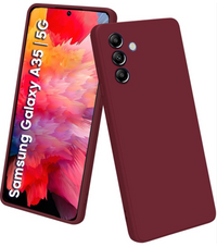 Silicone Case for Samsung Galaxy A35 5G - Burgundy