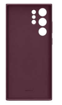 Silicone Case for Samsung Galaxy S24 Ultra - Burgundy