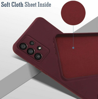 Silicone Case for Samsung Galaxy A32 - Burgundy