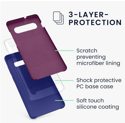 Silicone Case for S10 Plus - Navy Blue