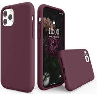 Silicone Case for iPhone 11 - Maroon