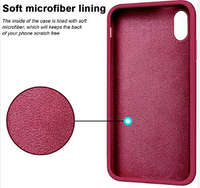 Silicone Case for iPhone XR - Burgundy