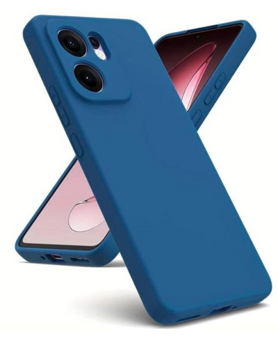 Silicone Case for Reno 13F - Navy Blue