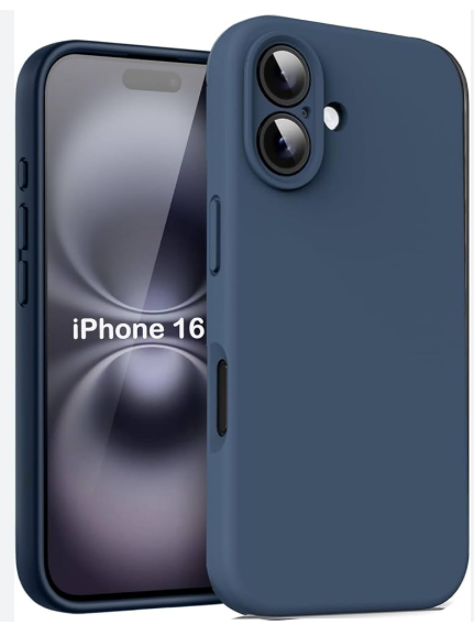 Silicone Case for iPhone 16 - Blue