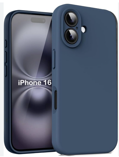 Silicone Case for iPhone 16 - Blue