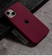 Silicone Case for iPhone 13 - Burgundy