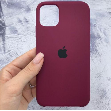Silicone Case for iPhone 12 Pro Max - Burgundy