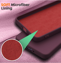 Silicone Case for OPPO Reno 13F - Burgundy