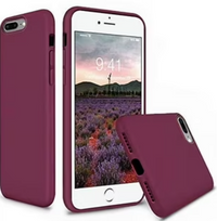 Silicone Case for iPhone 8 Plus - Maroon