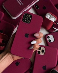Silicone Case for iPhone 12 Pro - Maroon