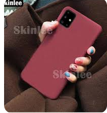 Silicone Case for Samsung Galaxy A51 - Burgundy