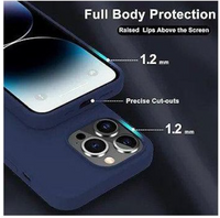 Silicone Case for iPhone 15 Pro Max - Blue
