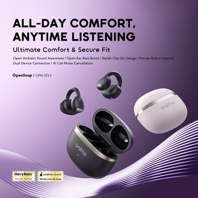 Oraimo OpenSnap Open-Ear Earbuds (OPN-373)
