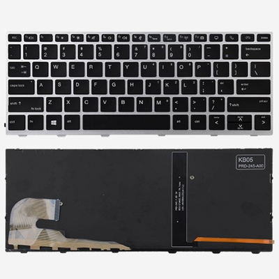 HP EliteBook 830 G5 / G6, 735 G5 / G6 Backlit Keyboard Replacement – Black | US Layout
