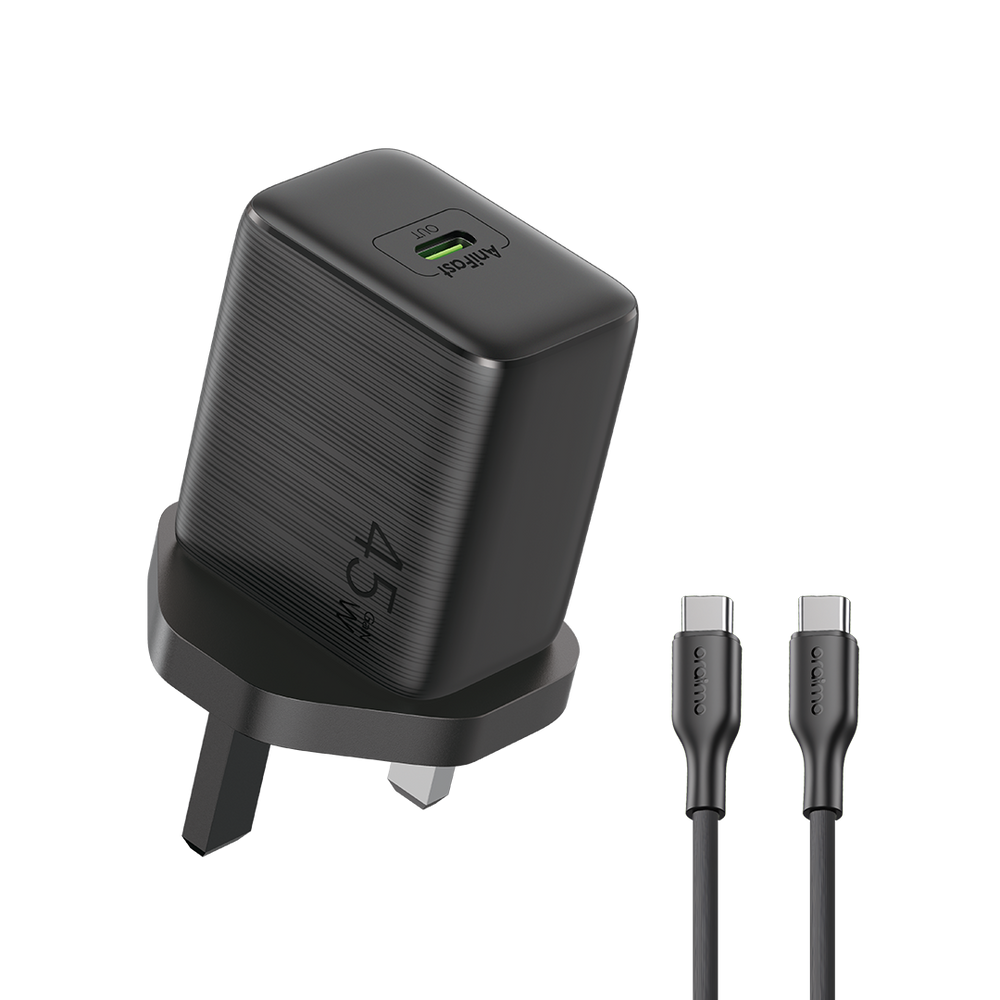 Oraimo PowerGaN 451 45W GaN Ultra Fast Wall Charger OCW-5451 UCC – Black