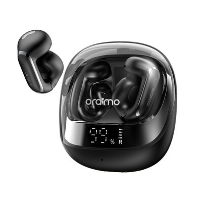 oraimo OpenSnap N2 Open-Ear True Wireless Earbuds (OPN-374N) – Black / Light Gold