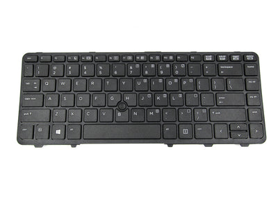 HP ProBook 640 G1 / 645 G1 Non-Backlit Keyboard Replacement – Black with Pointer | US Layout