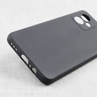 Motorola G54 Soft Silicone Case – Black – lifestyle detail