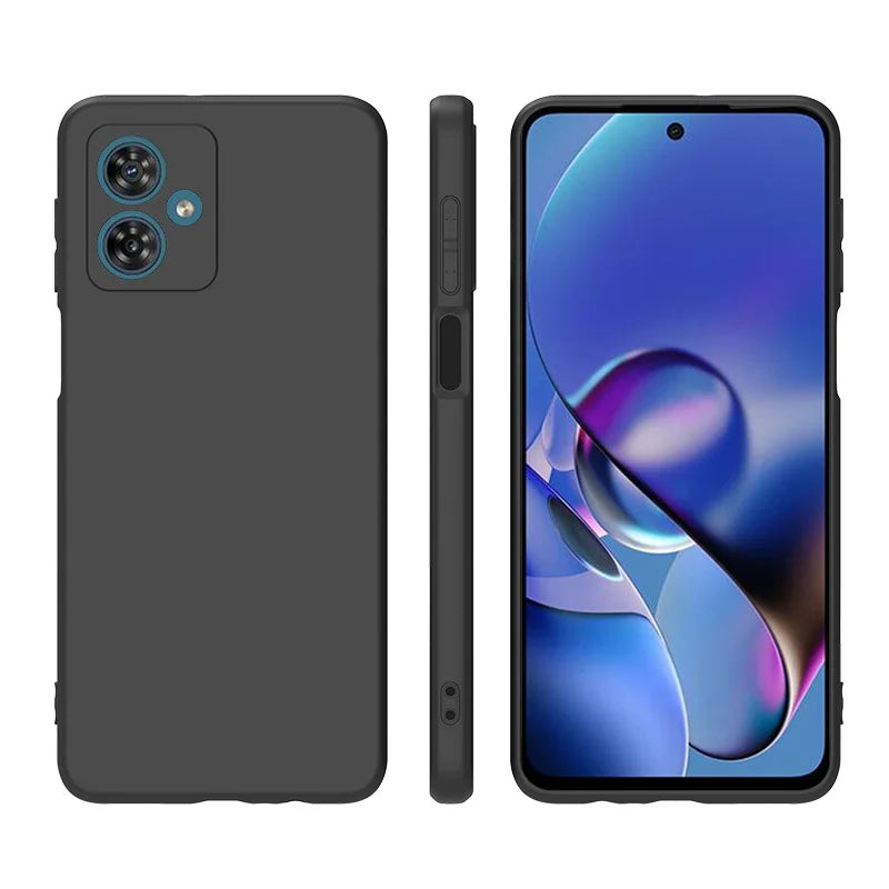 Motorola G54 Soft Silicone Case – Black – product image