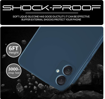 Silicone Case for Samsung Galaxy A06 - Blue