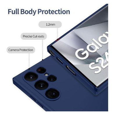 Silicone Case for Samsung Galaxy S24 Ultra - Blue