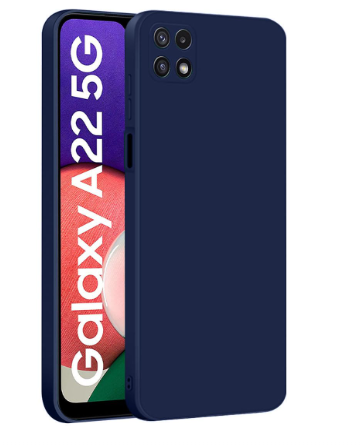 Silicone Case for Samsung Galaxy A22 - Blue