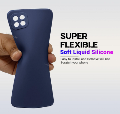 Silicone Case for Samsung Galaxy A22 - Blue