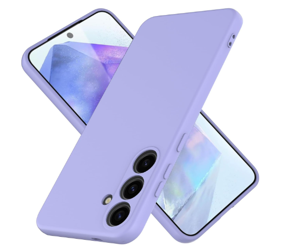 Silicone Case for Samsung Galaxy A55 - Purple