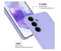 Silicone Case for Samsung Galaxy A55 - Purple