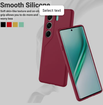 Silicone Case for Tecno Camon 40 - Burgundy