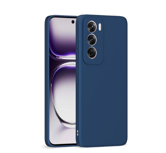 Silicone Case for Reno 12 - Navy Blue