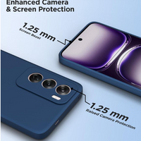 Silicone Case for Reno 12 - Navy Blue