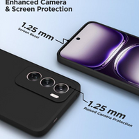 Silicone Case for Reno 12 - Black
