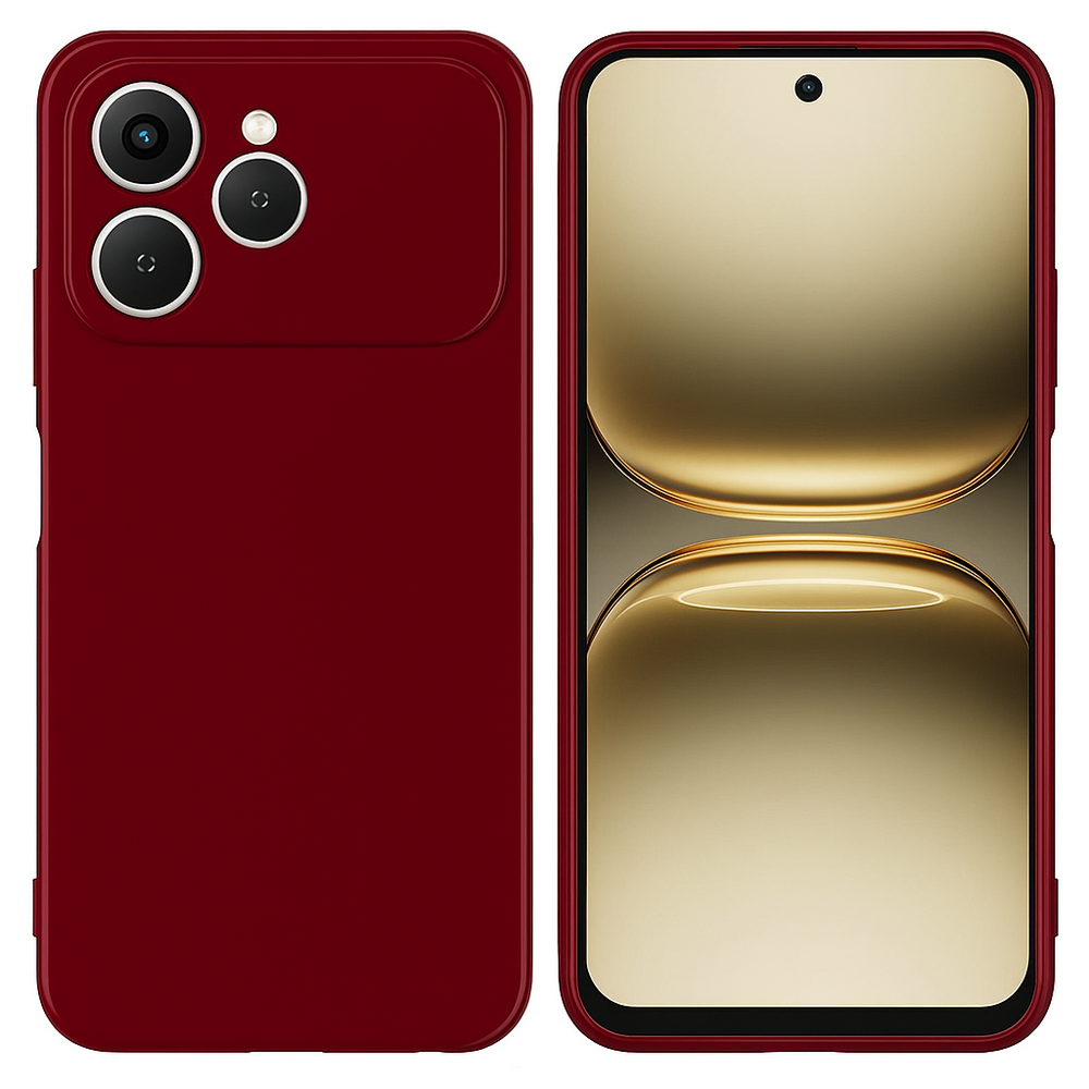 Silicone Back Cover for TECNO Spark 40 - Red