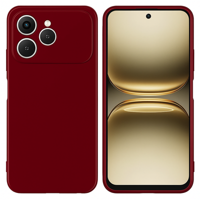 Silicone Back Cover for TECNO Spark 40 - Red