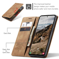 Caseme Cover Note 15 Pro Tan Brown – card slots