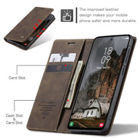 Caseme Cover Note 15 Pro Coffee Brown – card slots