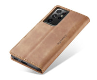 Brown CaseMe case kickstand view