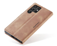 Brown CaseMe case kickstand view